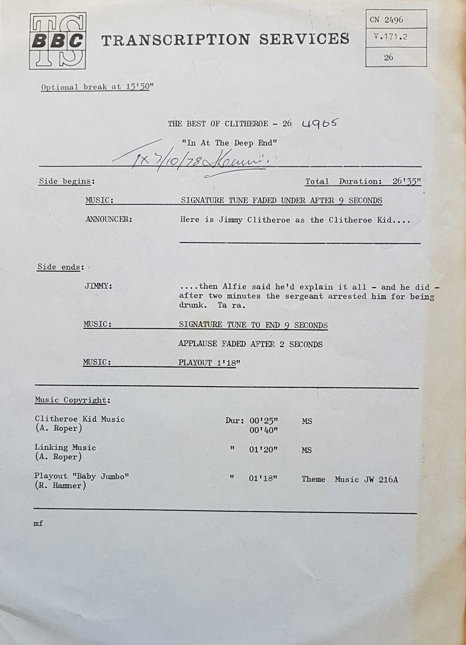 Inserts from CN 2496 13